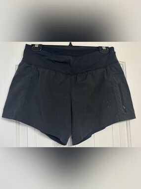 lululemon athletica Women's Black Athletic Tracker Shorts size 6